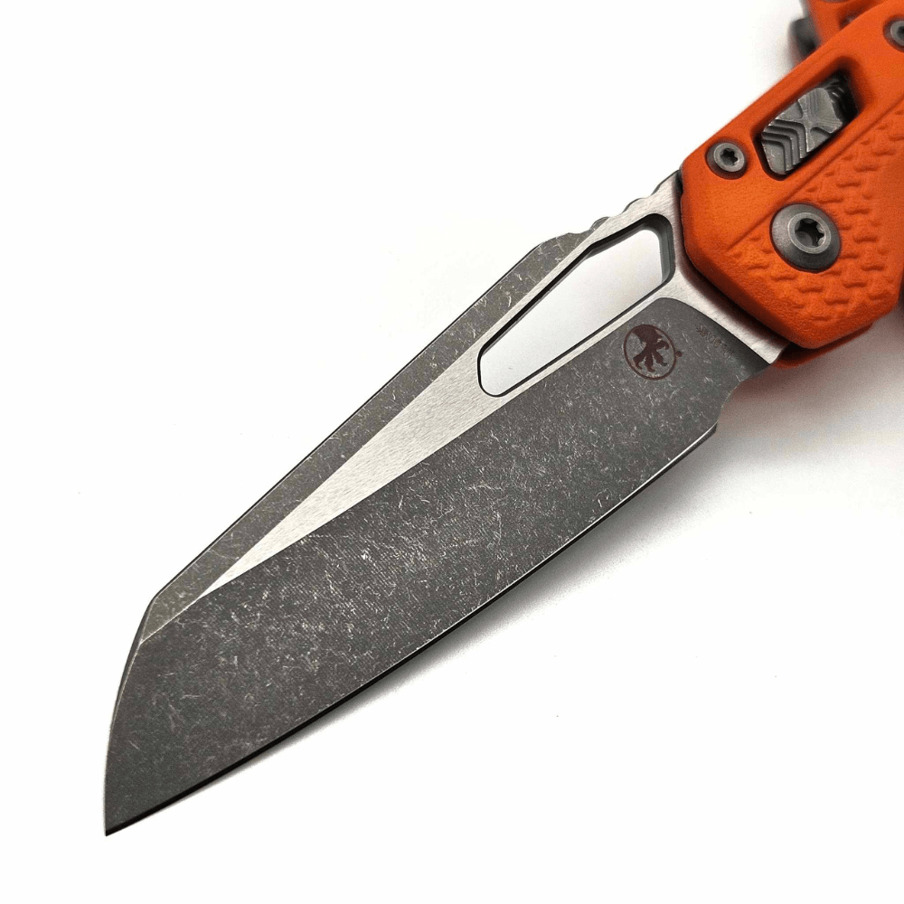 GUNMANSA Microtech MSI® S/E Tri-Grip Polymer Orange Standard – 210T-1PMOR