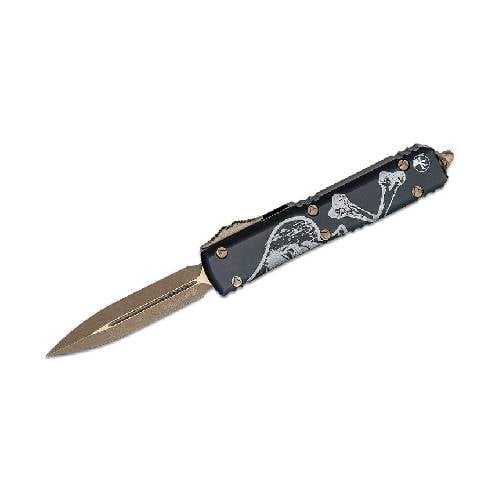 GUNMANSA Microtech Signature Series Death Card Double Edge Ultratech, Right 122-13dcs