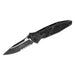 GUNMANSA Microtech Socom Elite S/E-M Black Tactical Partial Serrated – 160-2T