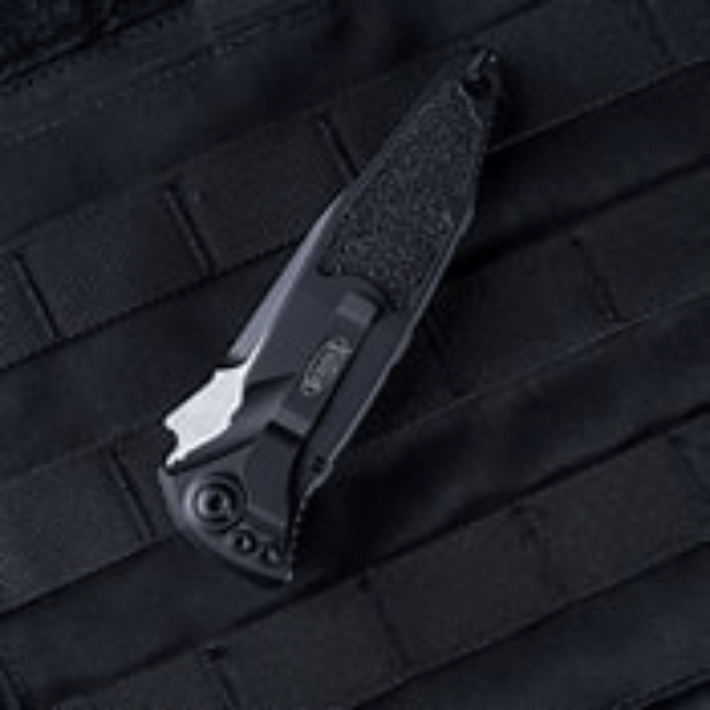 GUNMANSA Microtech Socom Elite S/E-M Black Tactical Partial Serrated – 160-2T