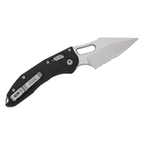 GUNMANSA Microtech Stitch S/E RAM-LOK Fluted G-10 Black P/S - 169RL-11FLGTBK