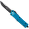 GUNMANSA MICROTECH TROODON D/E BLACK/TURQUOISE HANDLE STANDARD – 138-1TQ