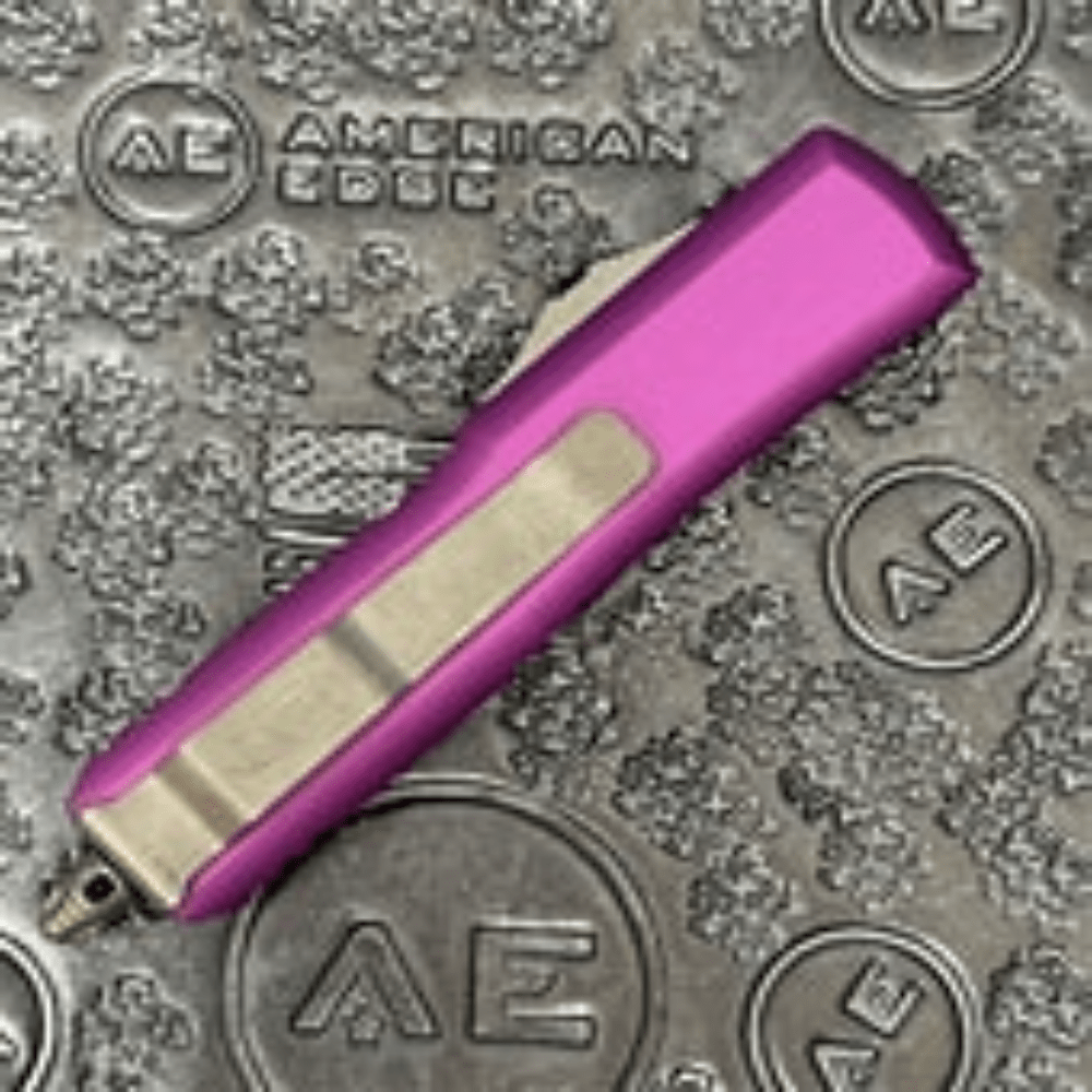 GUNMANSA Microtech UTX-85® D/E Violet Apocalyptic® Standard – 232-10APVI