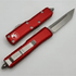 GUNMANSA Microtech UTX-85 T/E Stonewash Partial Serration Red – 233-11RD
