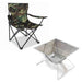 GUNMANSA MINI BBQ STAND AND CAMPING CHAIR - COMBO LARGE