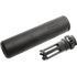 GUNMANSA MOCK SUPPRESSOR FOR GK16-BLACK (14MM CCW) WITH MOCK FLASH SUPPRESSOR G-01-023 AIRSOFT ACCESSORY