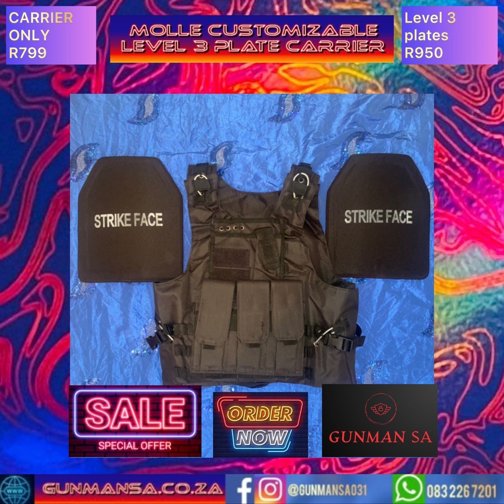 GUNMANSA MOLLE CUSTOMIZABLE PLATE CARRIER