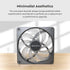 GUNMANSA MONTECH GF120 V2 ARGB GF120V2B 120mm Case Fan Sleek & Minimalist Design, High Airflow, Hydraulic Bearing, Quiet Performance, Vibrant ARGB Lighting, Black