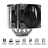 GUNMANSA MONTECH NX600 Dual-Tower CPU Air Cooler with 6 Heatpipes & Premium Top Cover | 28 mm E28 Premium Fan 2000RPM PWM | Soldered Copper Base | Superior Heat Dissipation | All Intel & AMD Socket Support | Black