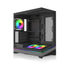GUNMANSA MONTECH SKY 3 ATX PC Case, Panoramic Glass, Adjustable Airflow, Personalized Design, 360mm Radiator Support, 3x120mm ARGB PWM Fans Pre-Installed, Compact Build for Next-Gen GPU, Black (SKY3B)