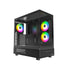 GUNMANSA MONTECH XR XR-B, ATX Mid-Tower PC Gaming Case, 3 x 120mm ARGB PWM Fans Pre-Installed, Full-View Dual Tempered Glass Panel, Wood-Grain Design I/O Interface, Support 4090 GPUs, 360mm Radiator Support, Black