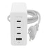 GUNMANSA mophie-Wall Adapter-USB-C-PD-HUB-120W-GAN-White-EU(3xUSBC + 1xUSBA)
