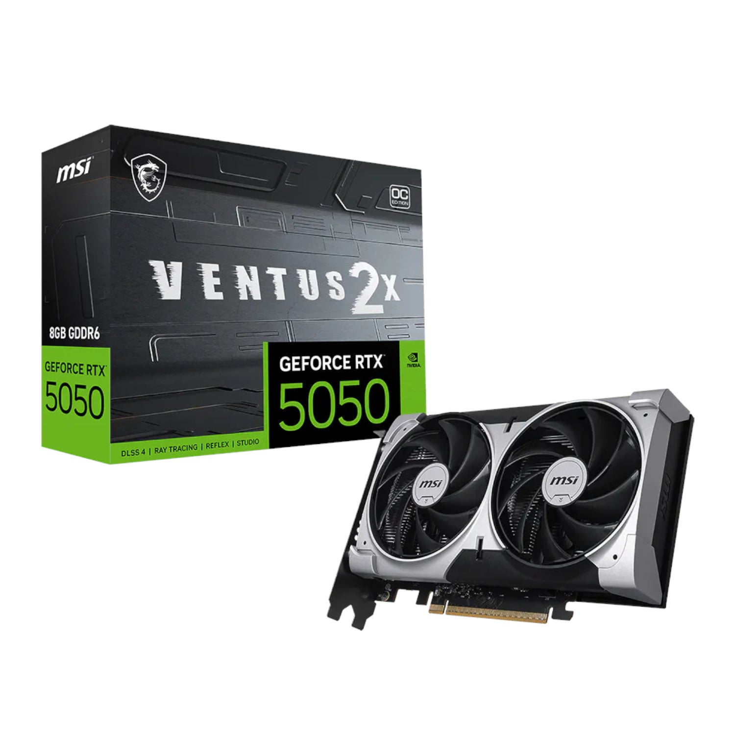 GUNMANSA MSI GeForce RTX 5050 8G VENTUS 2X OC Graphics Card