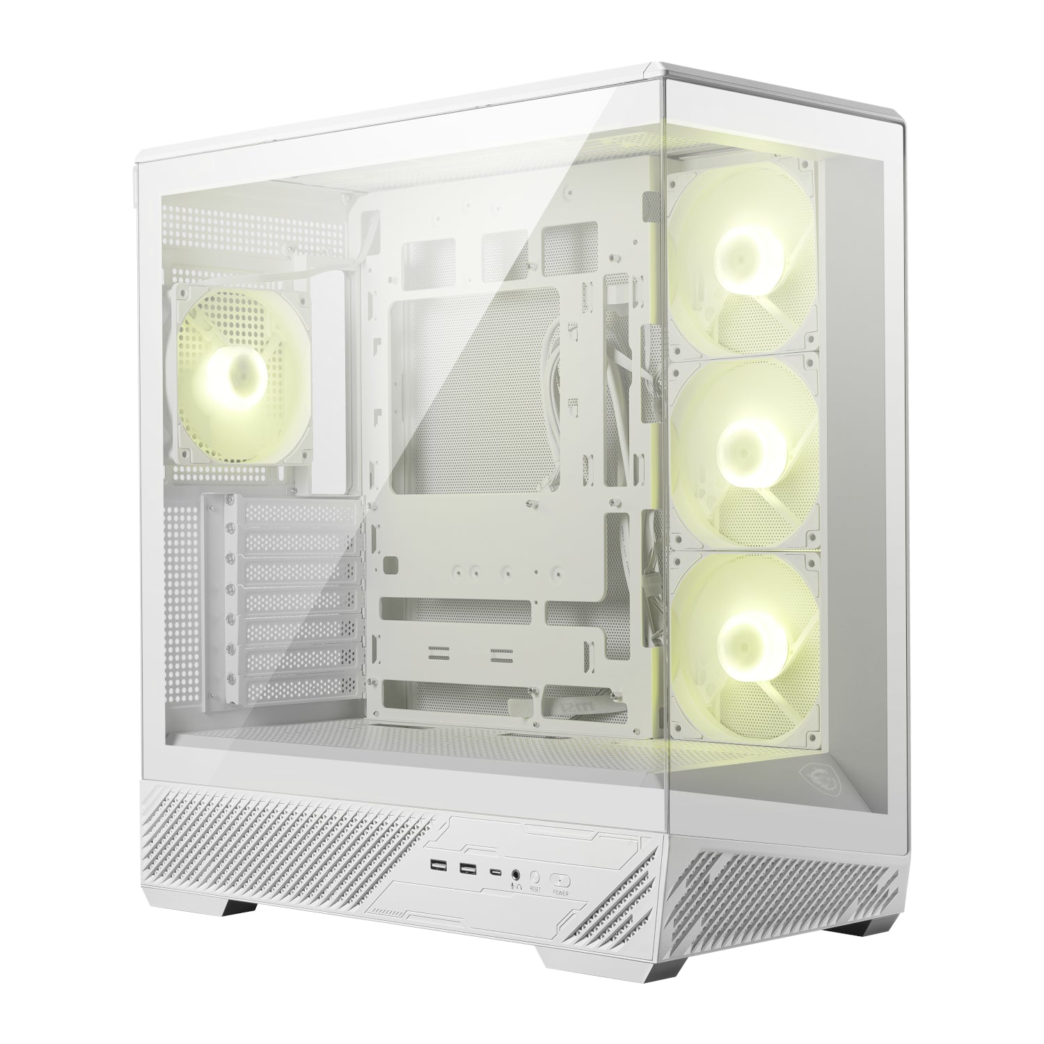 GUNMANSA MSI MAG PANO 130R PZ ATX Gaming Chassis - White