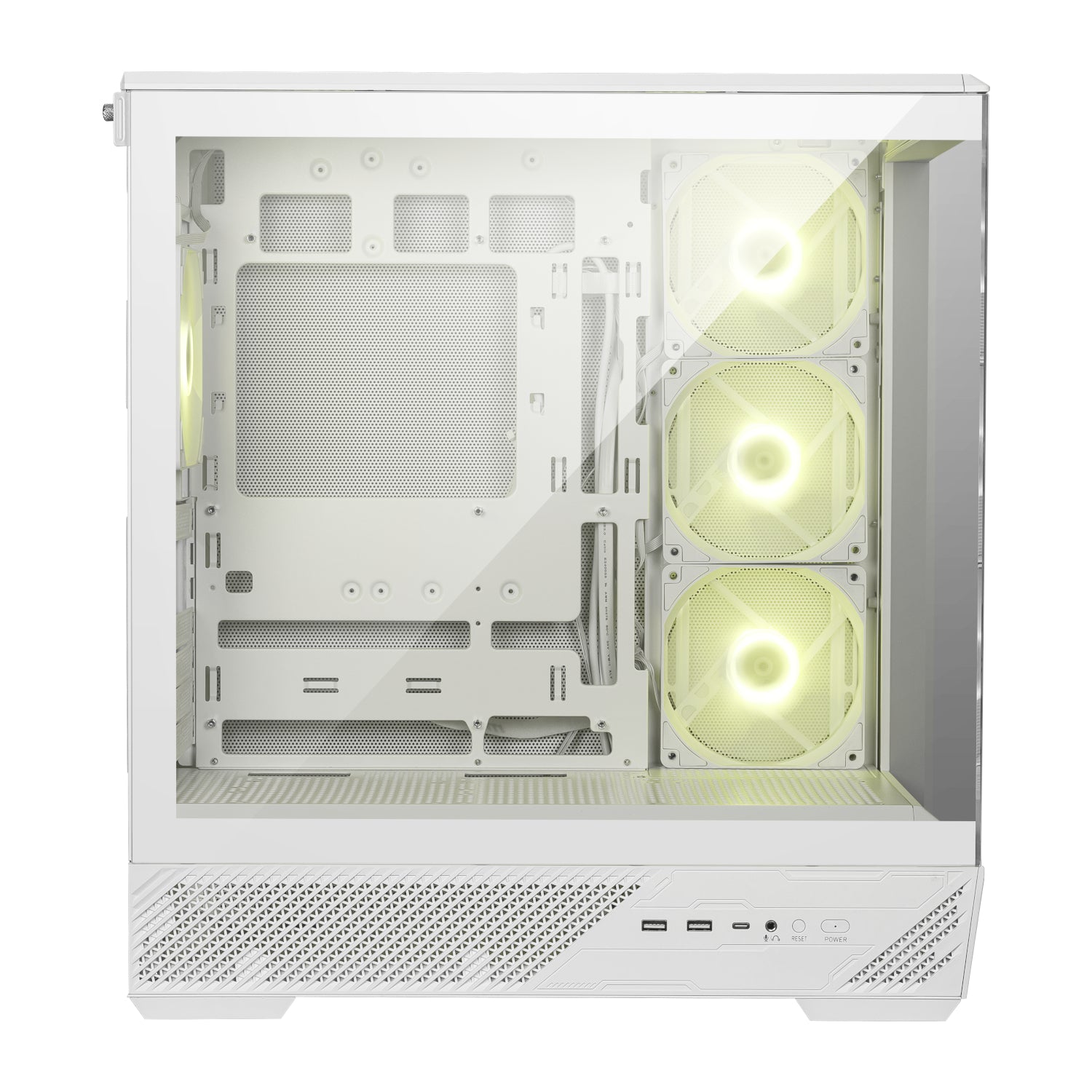 GUNMANSA MSI MAG PANO 130R PZ ATX Gaming Chassis - White