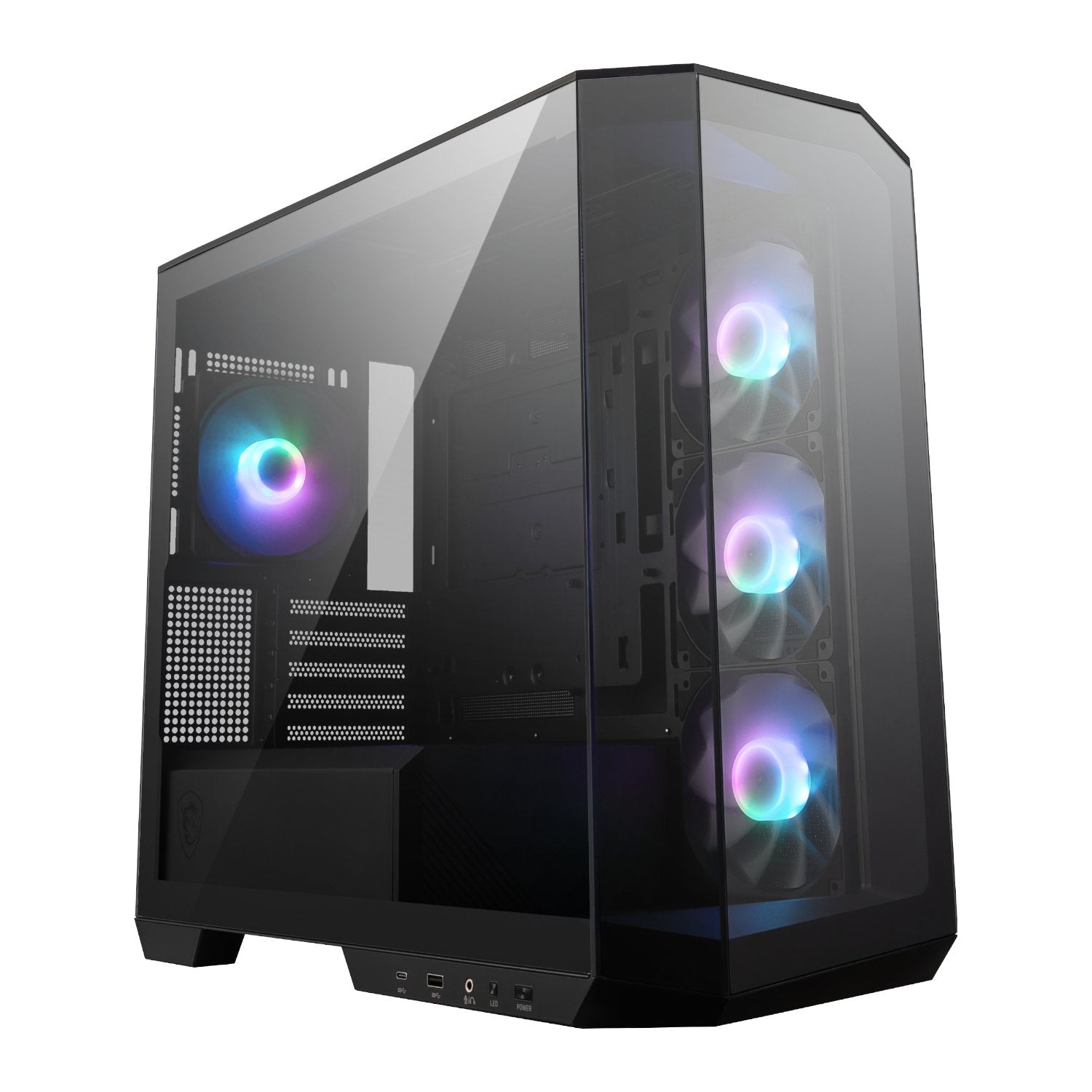 GUNMANSA MSI MAG PANO M100R PZ M-ATX ARGB Gaming Chassis - Black