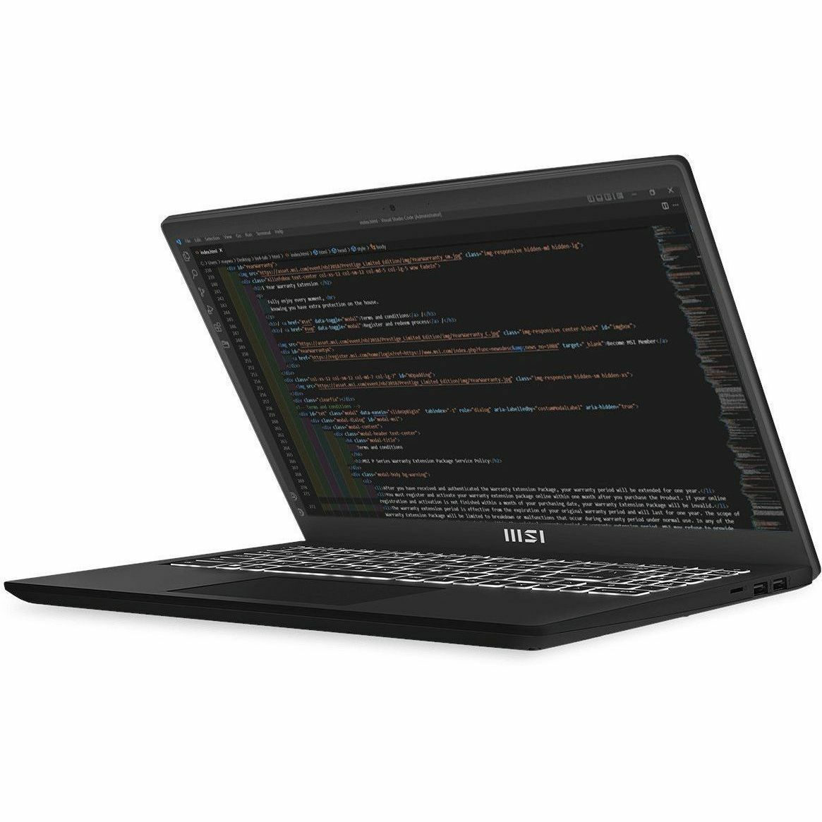 GUNMANSA MSI Modern 15 B13M-1097US 15.6" Notebook - Full HD - 60 Hz - Intel Core i5 13th Gen i5-1334U - 16 GB - 512 GB SSD - Classic Black
