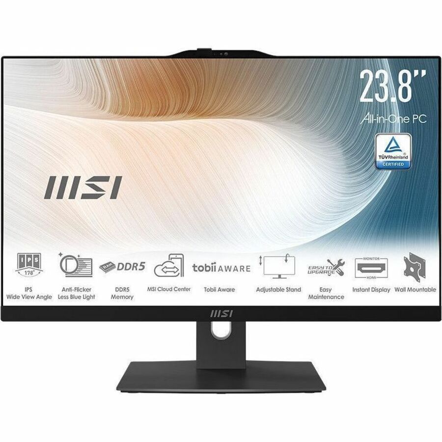 GUNMANSA MSI Modern AM242TP 1M-1093US - 24" IPS Touchscreen Display - All-in-One Computer - Intel Core 7 150U - 32 GB - 1 TB SSD - Black - W11 - 1Y Warranty