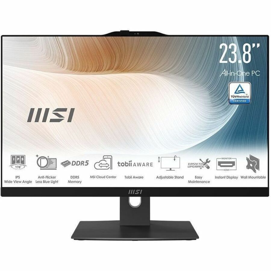 GUNMANSA MSI Modern AM242TP 1M-1099US - All-in-One Computer - Intel Core i3 - 8 GB - 512 GB SSD - 23.8" Full HD IPS Touchscreen - Desktop - Black - W11 - 1Y Warranty