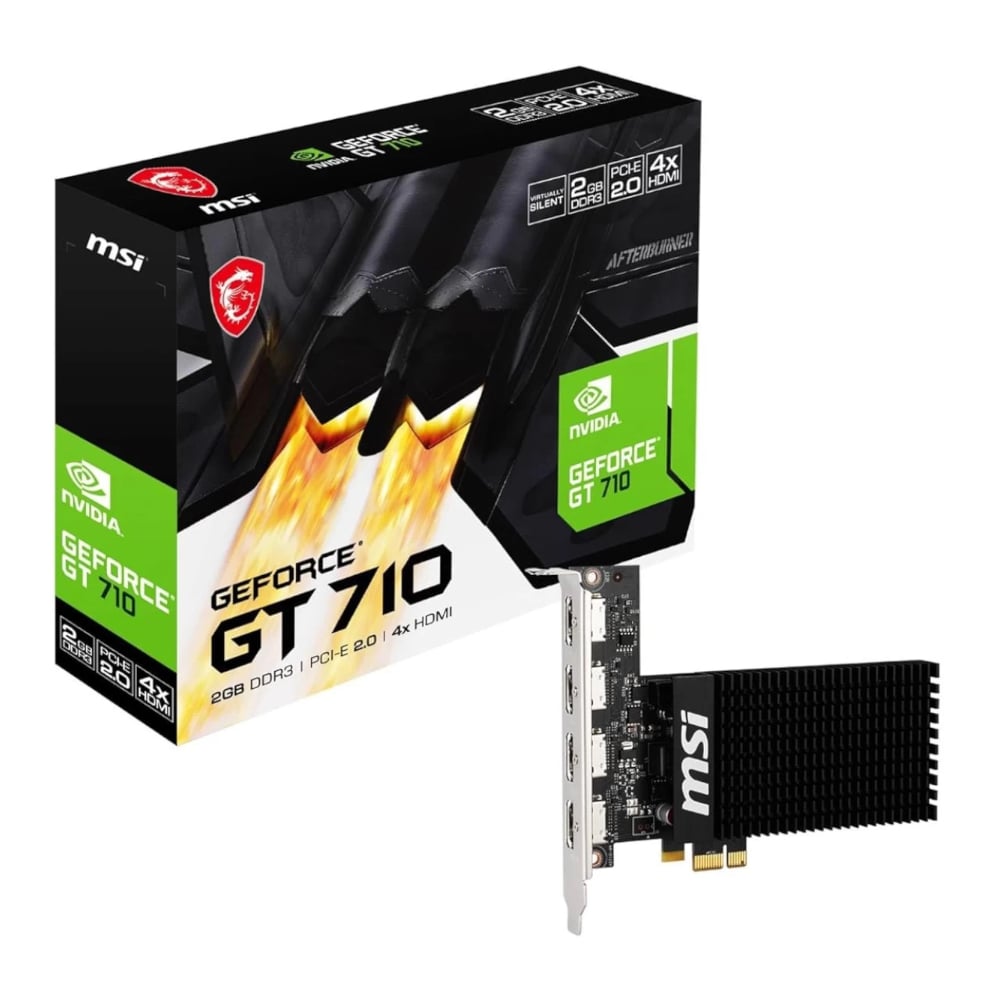 GUNMANSA MSI nVidia Geforce GT 710 2GD3H 2GB PCIe 2 x16 Graphics