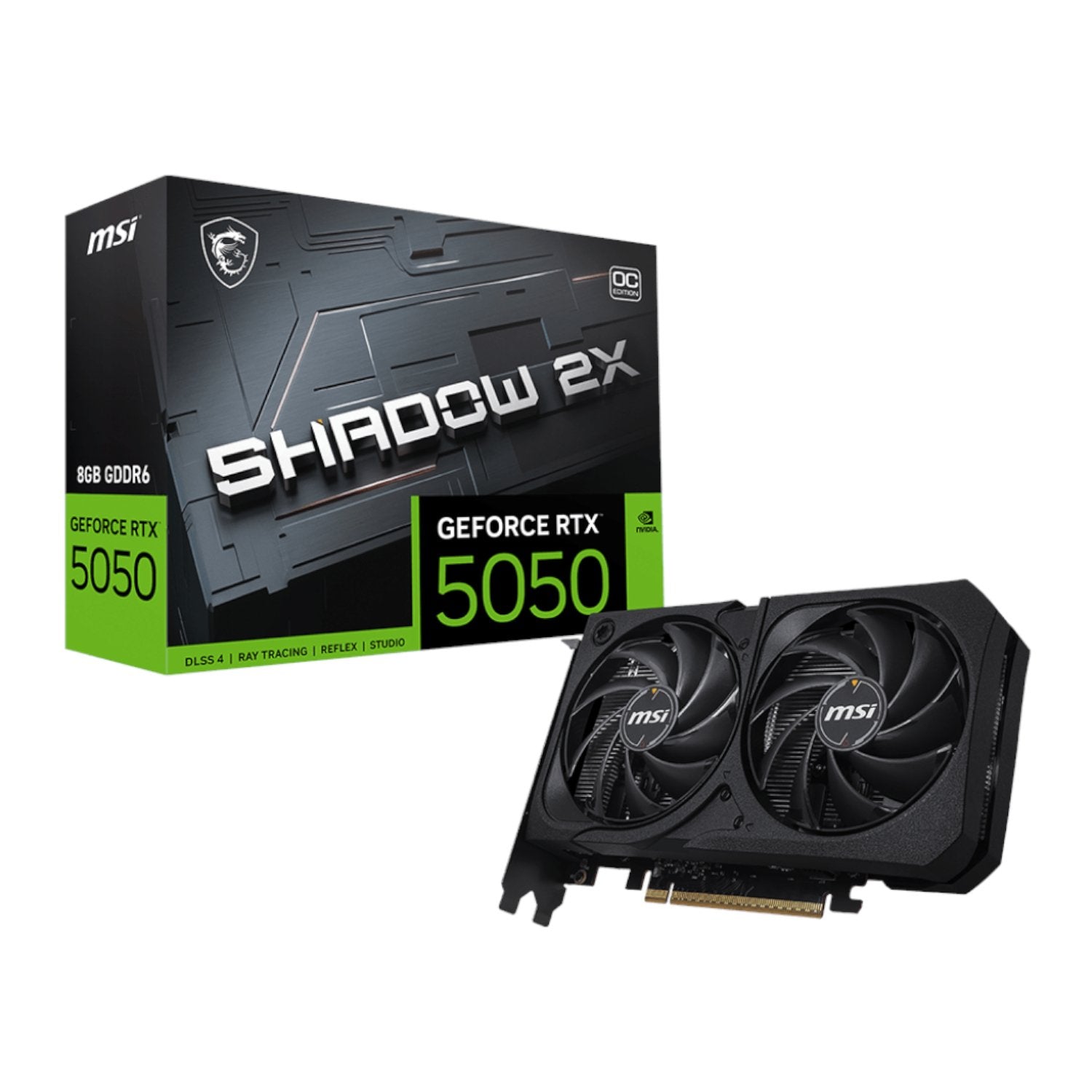 GUNMANSA MSI Nvidia GeForce RTX 5050 Shadow 2X OC 8GB Graphics Card