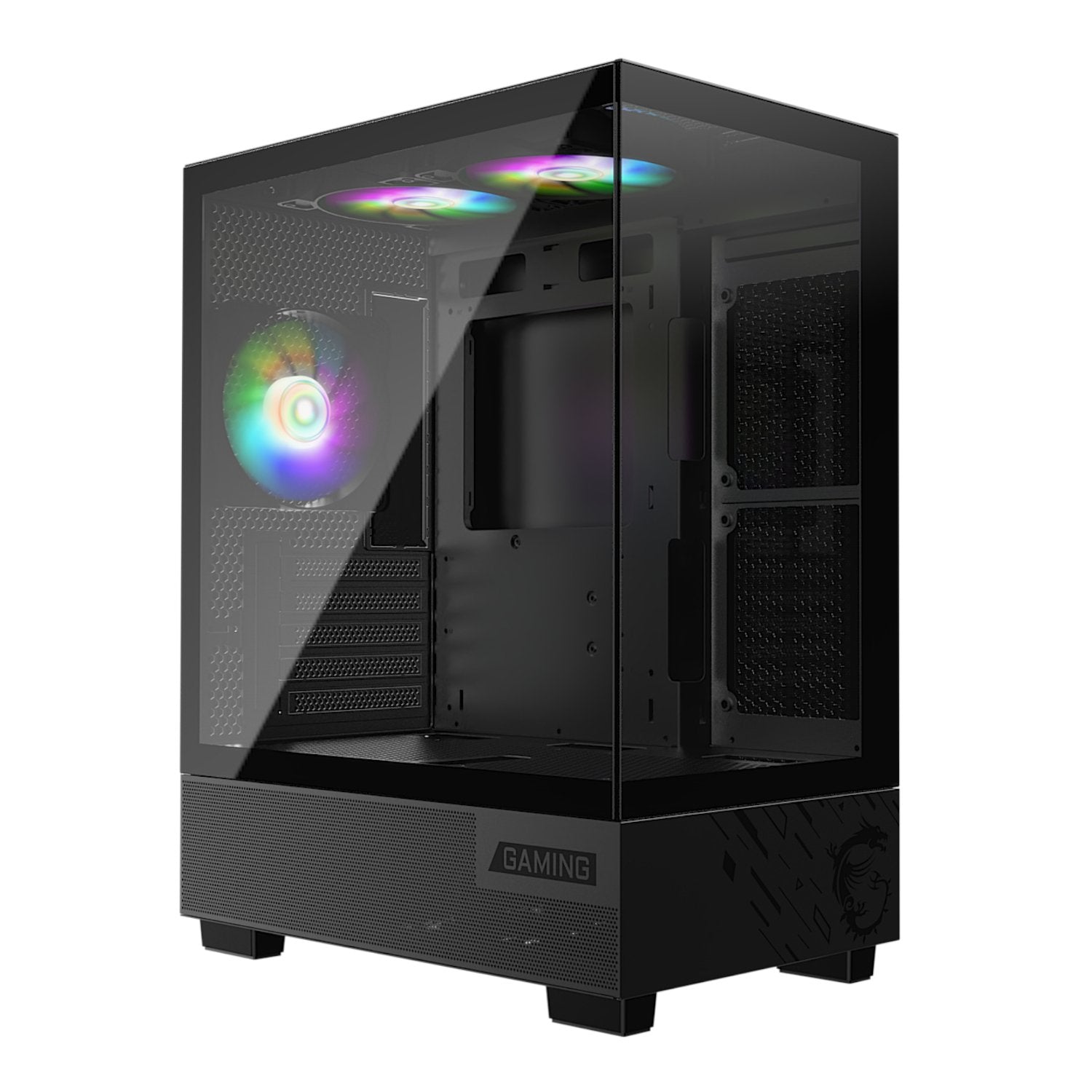 GUNMANSA MSI PAG PANO M110A Micro-ATX Gaming Chassis – Black