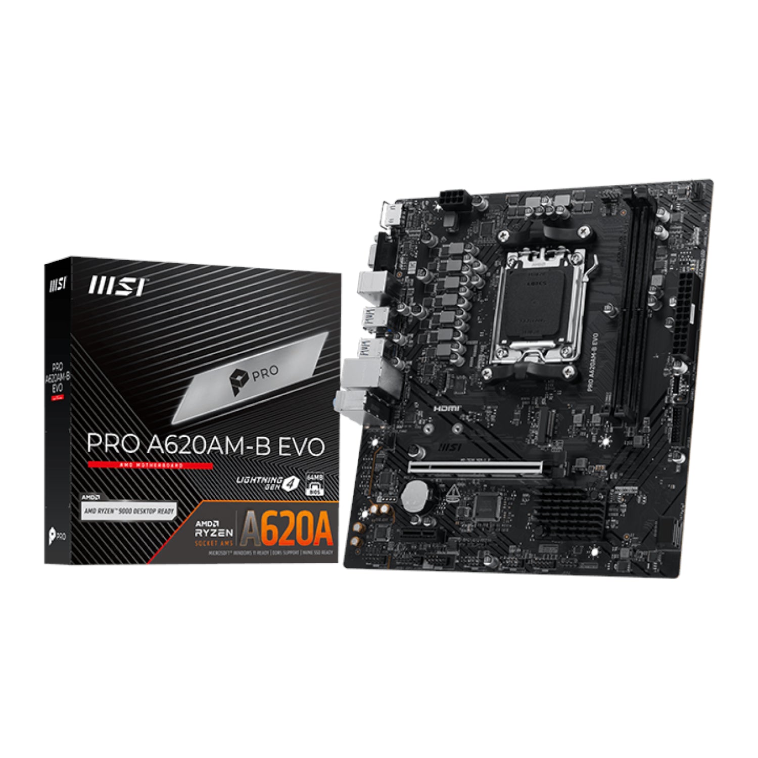 GUNMANSA MSI PRO A620AM-B EVO AM5 M-ATX Motherboard