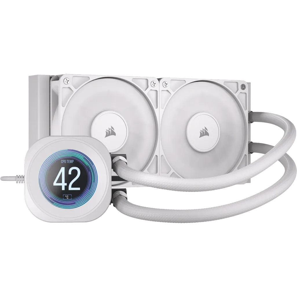 GUNMANSA ''NAUTILUS 240 RS LCD Liquid CPU Cooler – 2.1'''' IPS LCD Screen – RS120 Fans – 240 mm Radiator – LGA 1851/1700;
AMD® AM5/AM4 -