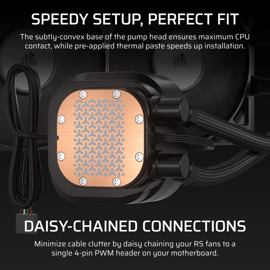 GUNMANSA ''NAUTILUS 240 RS LCD Liquid CPU Cooler – 2.1'''' IPS LCD Screen – RS120 Fans – 240 mm Radiator – LGA 1851/1700;
AMD® AM5/AM4 -