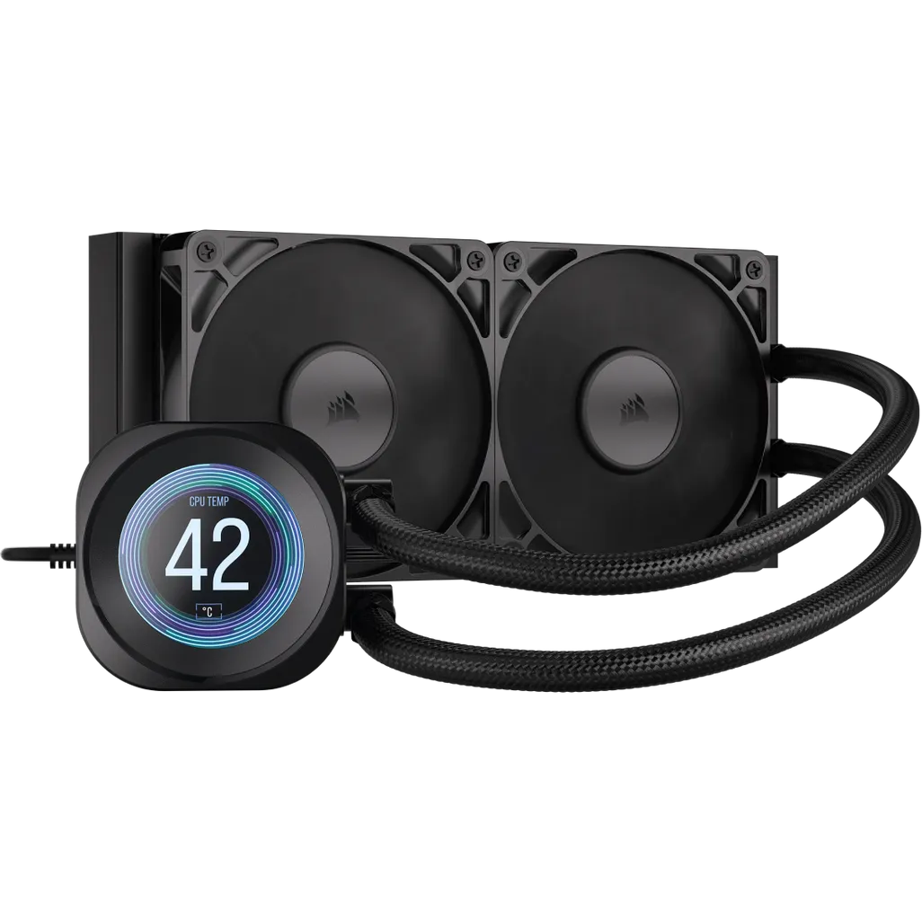 GUNMANSA ''NAUTILUS 240 RS LCD Liquid CPU Cooler – 2.1'''' IPS LCD Screen – RS120 Fans – 240 mm Radiator – LGA 1851/1700;
AMD® AM5/AM4 -