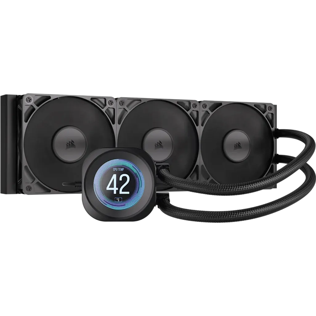 GUNMANSA ''NAUTILUS 360 RS LCD Liquid CPU Cooler – 2.1'''' IPS LCD Screen – RS120 Fans – 360 mm Radiator – LGA 1851/1700;
AMD® AM5/AM4 -