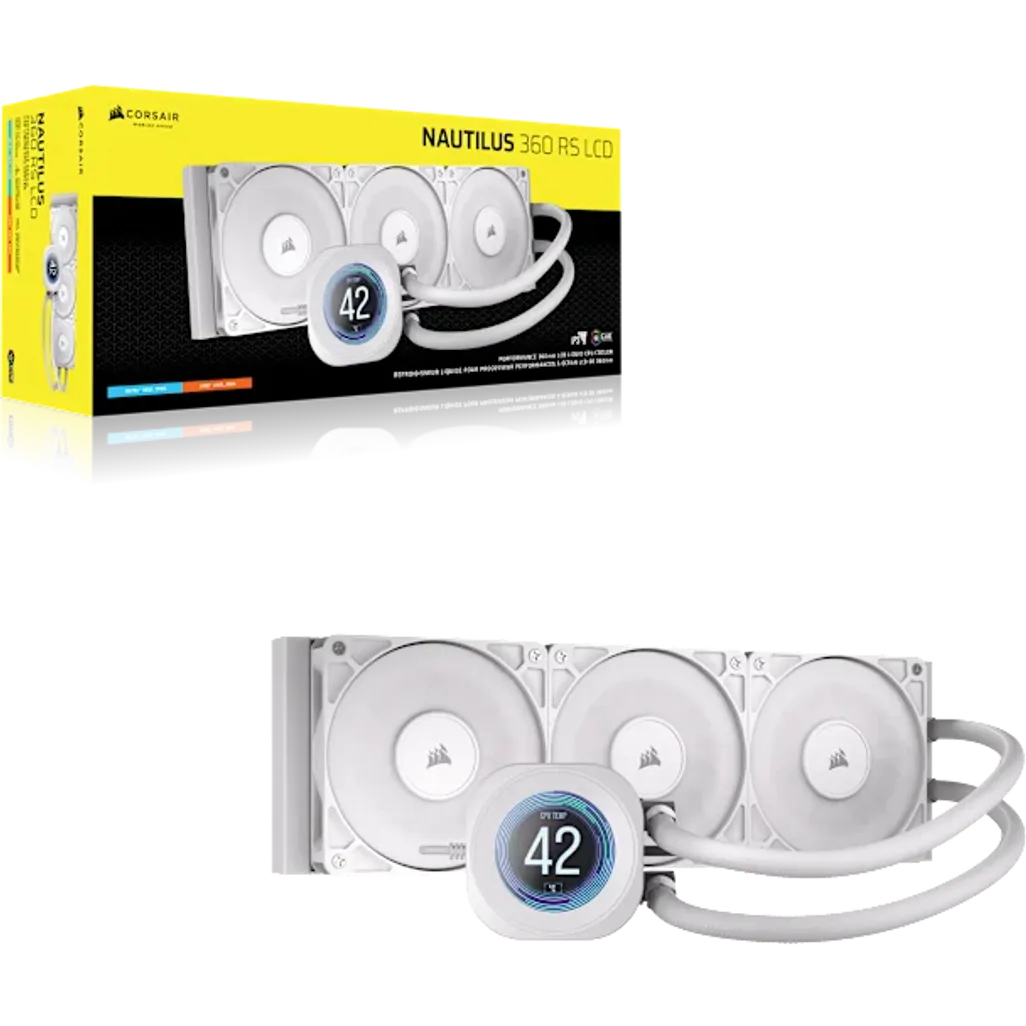 GUNMANSA ''NAUTILUS 360 RS LCD Liquid CPU Cooler – 2.1'''' IPS LCD Screen – RS120 Fans – 360 mm Radiator – LGA 1851/1700;
AMD® AM5/AM4 -