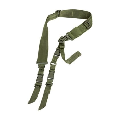 GUNMANSA NC STAR AARS1P SINGLE POINT BUNGEE SLING GREEN