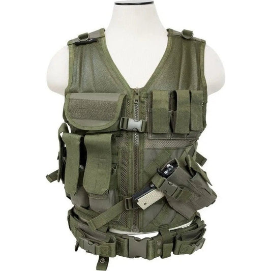 GUNMANSA NC STAR UPC: 814108014025 VISM Tactical Vest [MED-2XL] - GREEN