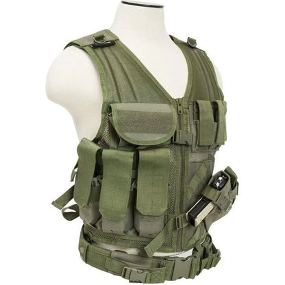 GUNMANSA NC STAR UPC: 814108014025 VISM Tactical Vest [MED-2XL] - GREEN