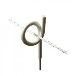 GUNMANSA Nemtek Agri Pigtail 800 (1060) 8mm White Part No: EF29-32