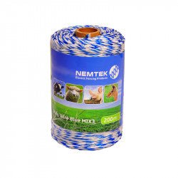 GUNMANSA Nemtek Agri Poly Wire - Blue MIX3 - 200m Part No: EF63-11