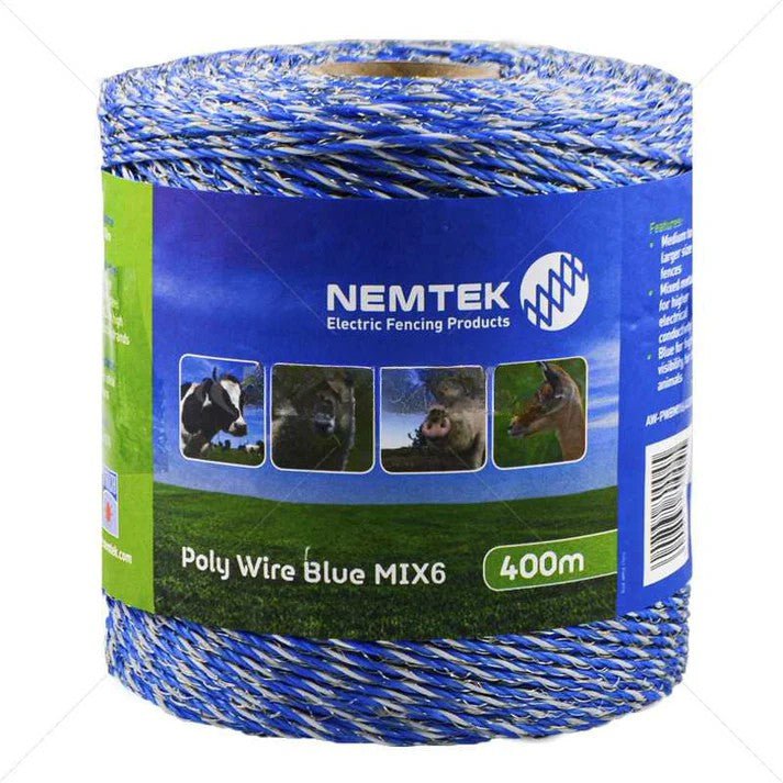 GUNMANSA Nemtek Agri Poly Wire - Blue MIX6 - 400m Part No: EF63-3