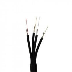 GUNMANSA Nemtek Fence HT Wire HT Cable - 4 Core 100m Slimline Black Part No: EF19-4