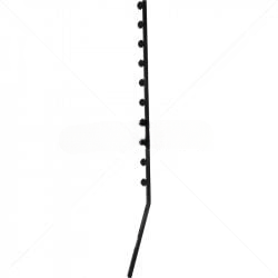 GUNMANSA Nemtek Fence Pole - 10Line Square Tube Angled Black Part No: EF11-14