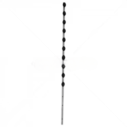 GUNMANSA Nemtek Fence Pole - 10Line Square Tube Jurassic Galv Straight BB Part No: EF131