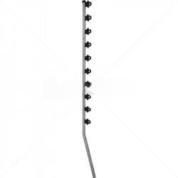 GUNMANSA Nemtek Fence Pole - 10Line Square Tube Jurassic Galvanised Angled BB Part No: EF130