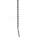 GUNMANSA Nemtek Fence Pole - 12Line Square Tube Angled Black Part No: EF11-24
