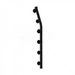 GUNMANSA Nemtek Fence Pole - 12Line Square Tube Golf Black Part No: EF11-13