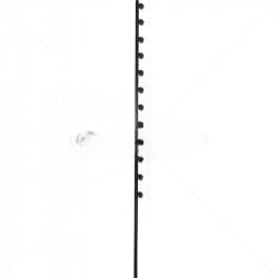 GUNMANSA Nemtek Fence Pole - 12Line Square Tube Straight Black Part No: EF11-23