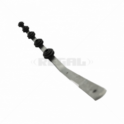 GUNMANSA Nemtek Fence Pole - 5Line Flat Bar Angle Galvanised BB Part No: EF09-2