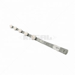 GUNMANSA Nemtek Fence Pole - 5Line Flat Bar Angle Galvanised WB Part No: EF09-4