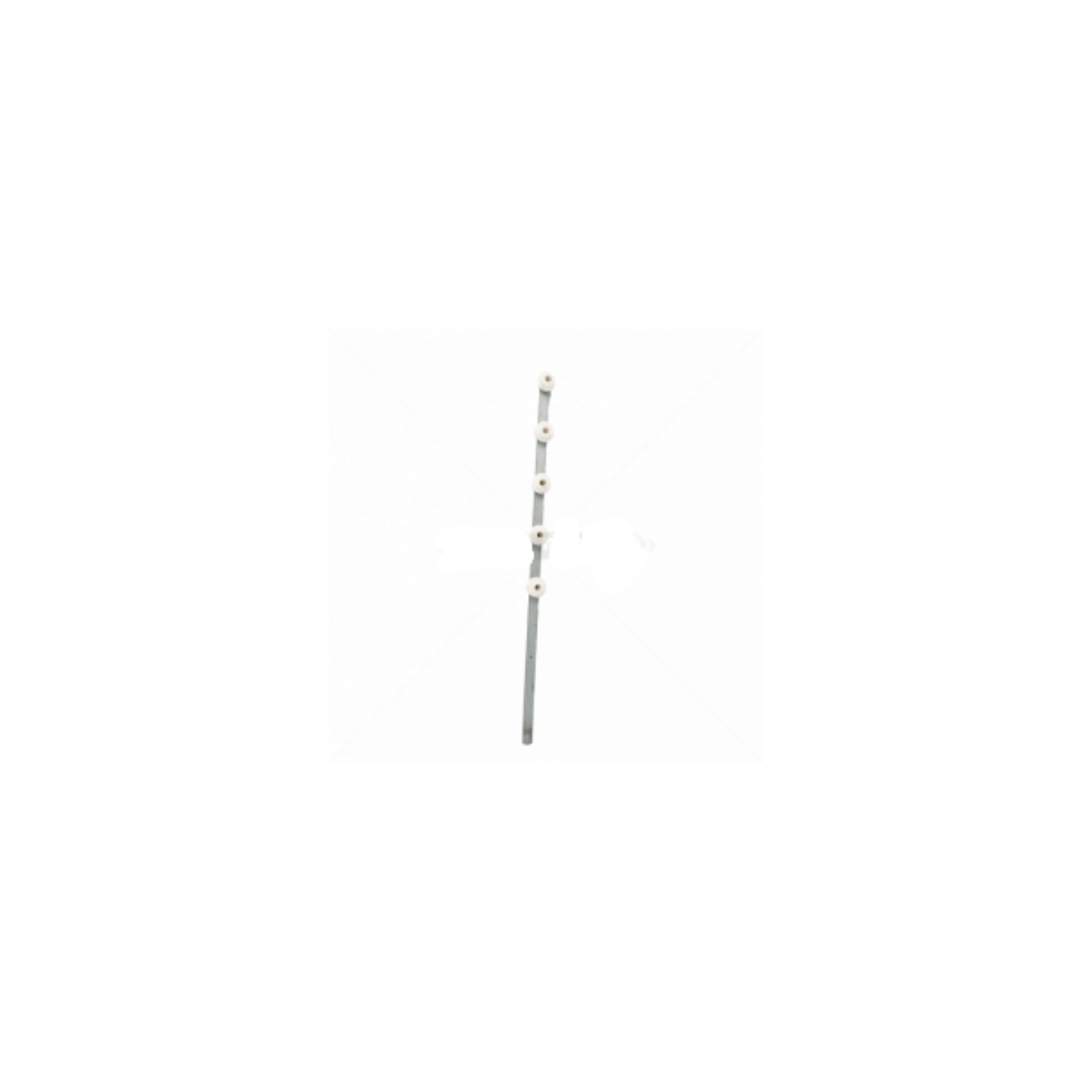 GUNMANSA Nemtek Fence Pole - 5Line Flat Bar Galvanised WB