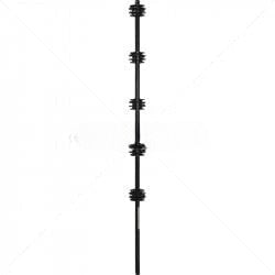GUNMANSA Nemtek Fence Pole - 5Line Round Black Part No: EF11