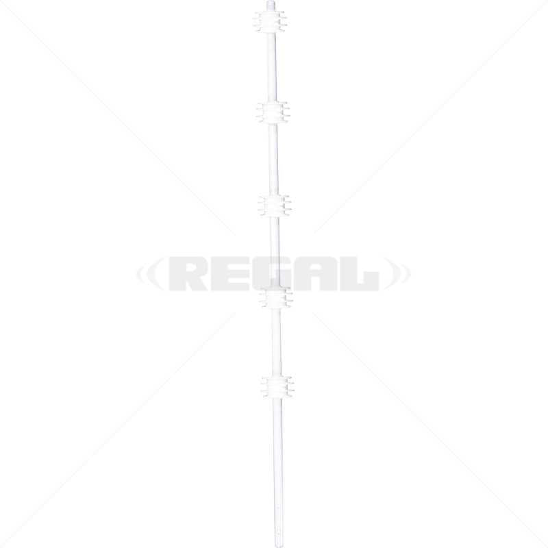GUNMANSA Nemtek Fence Pole - 5Line Round White
